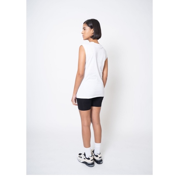 White Cotton Tank Top - The Label - Picture 4 of 4